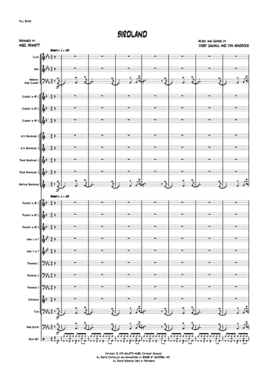 Birdland (arr. Nigel Bennett)