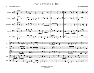There Is a Tavern in the Town (arr. Dominic Meccia)