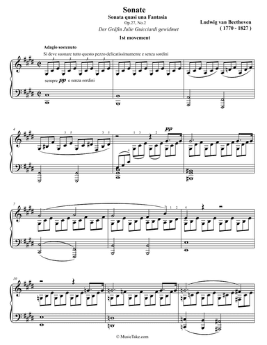 Beethoven Moonlight Sonata 1st movement (arr. Ben Choupak)