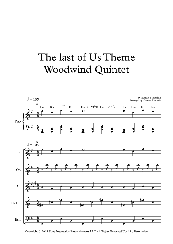 The Last Of Us (arr. Gabriel Eleutério)