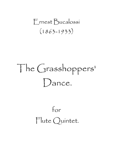 The Grasshoppers' Dance (arr. Spence Bundy)
