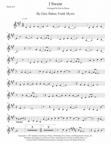 I Swear (arr. Kevin Busse)