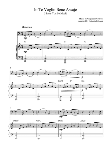 Io Te Voglio Bene Assaje (I Love You So Much) (arr. Kaiserin Rebecca)