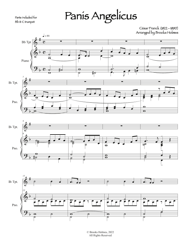 Panis Angelicus (arr. Brooks Holmes)