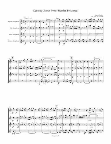 Dancing Chorus from 8 Russian Folksongs (arr. Nick Lacanski)