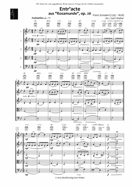 Entr'acte (arr. Gert Walter)