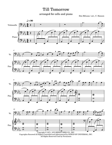 Till Tomorrow (arr. Craig Hanson)