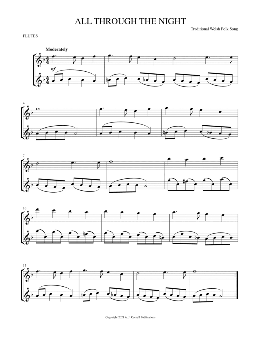 All Through the Night (arr. Mark Phillips)