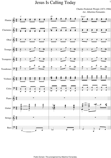 Jesus Is Calling Today (arr. Albertino Fernandes)