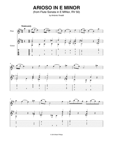 Arioso in E Minor (from Flute Sonata in E Minor, RV 50) (arr. Mark Phillips)