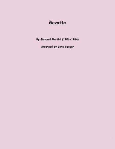 Gavotte (two violins and cello) (arr. Lena Seeger)