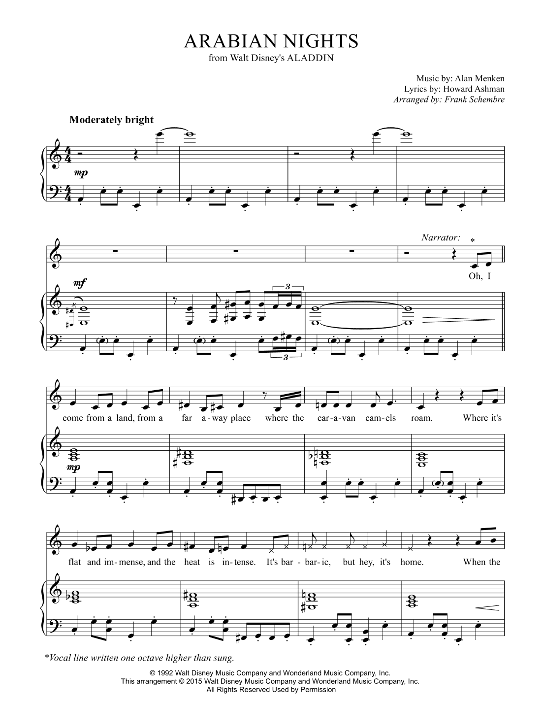 Arabian Nights (arr. Frank Schembre)