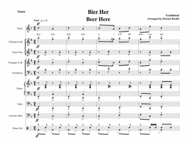 Bier Her (Beer Here) - German Band - Oktoberfest (arr. Dennis Ruello)