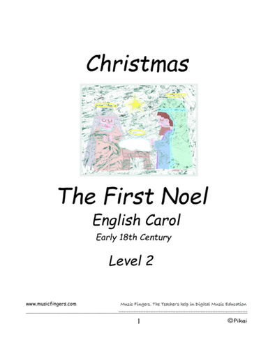 The First Noel. Lev.2 (arr. Music Fingers)