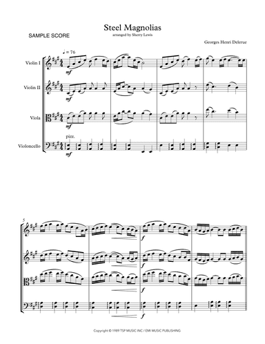 Steel Magnolias    -background Cues (arr. Sherry Lewis)