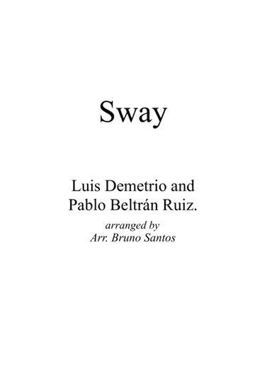 Sway for Singer and Big Band (arr. Bruno Santos)