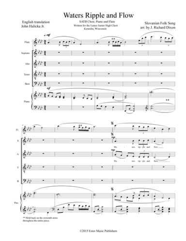 Waters Ripple and Flow (arr. J. Richard Dixon)