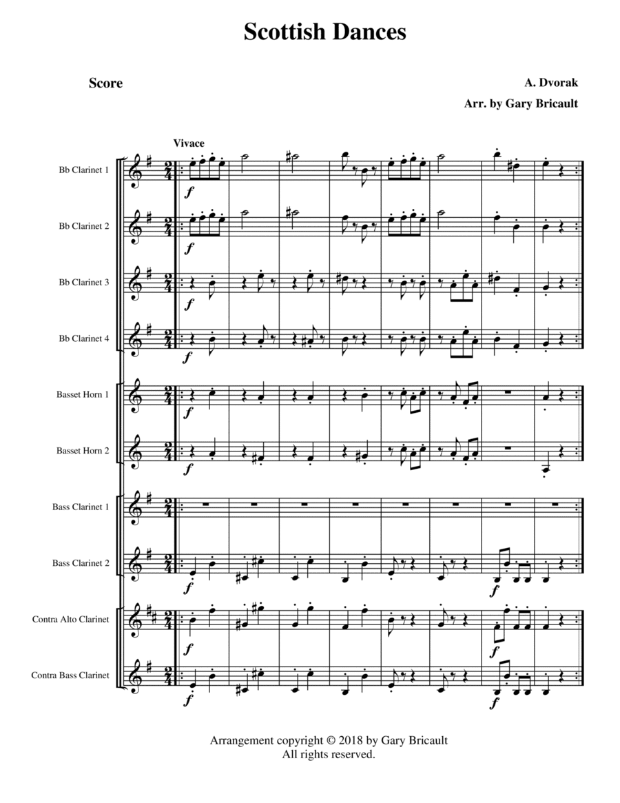 Scottish Dances - Opus 44 (arr. Gary Bricault)