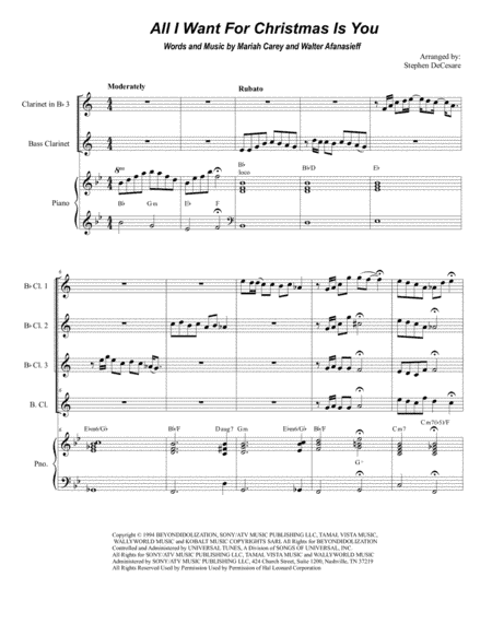 All I Want For Christmas Is You (arr. Stephen DeCesare)