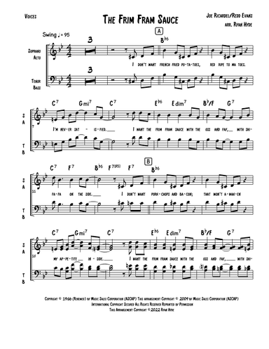 The Frim Fram Sauce (arr. Ryan Hyde)