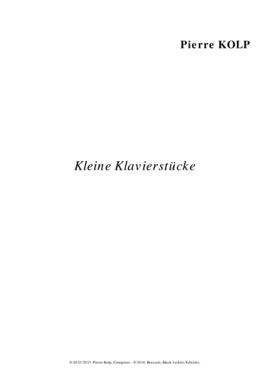 Kleine Klavierstücke