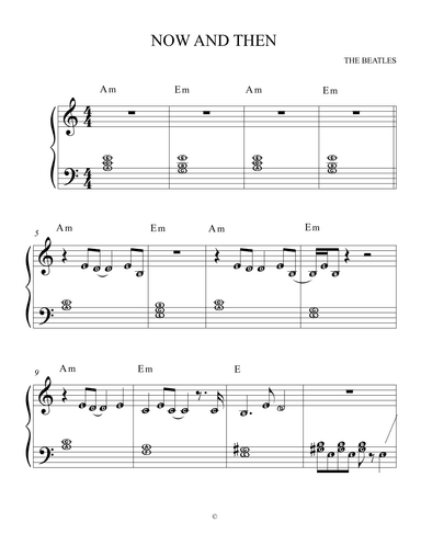Now And Then (arr. Esther Lindeboom)
