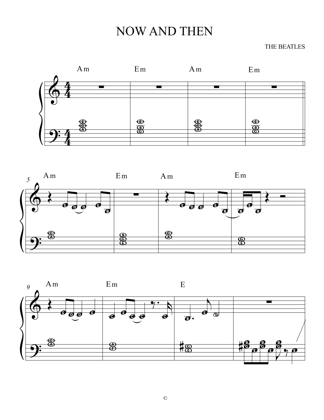 Now And Then (arr. Esther Lindeboom)