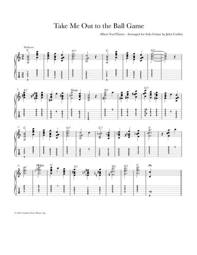 Take Me Out to the Ballgame (arr. John Carlini)