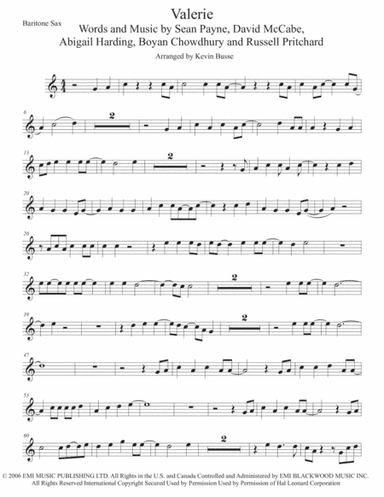 Valerie (arr. Kevin Busse)