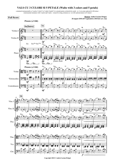 VALS CU 3 CULORI SI 5 PETALE (Waltz with 3 colors and 5 petals) (instrumental miniature with 3 nucle