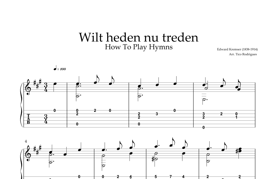 Wilt heden nu treden (arr. Tico Rodrigues)