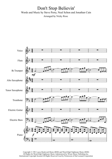 Don't Stop Believin' (arr. Nicky Rose)