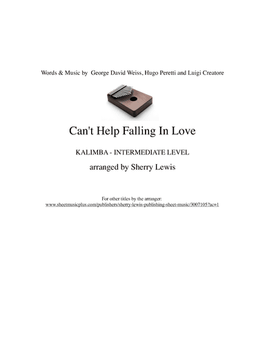 Can't Help Falling In Love (arr. Sherry Lewis)