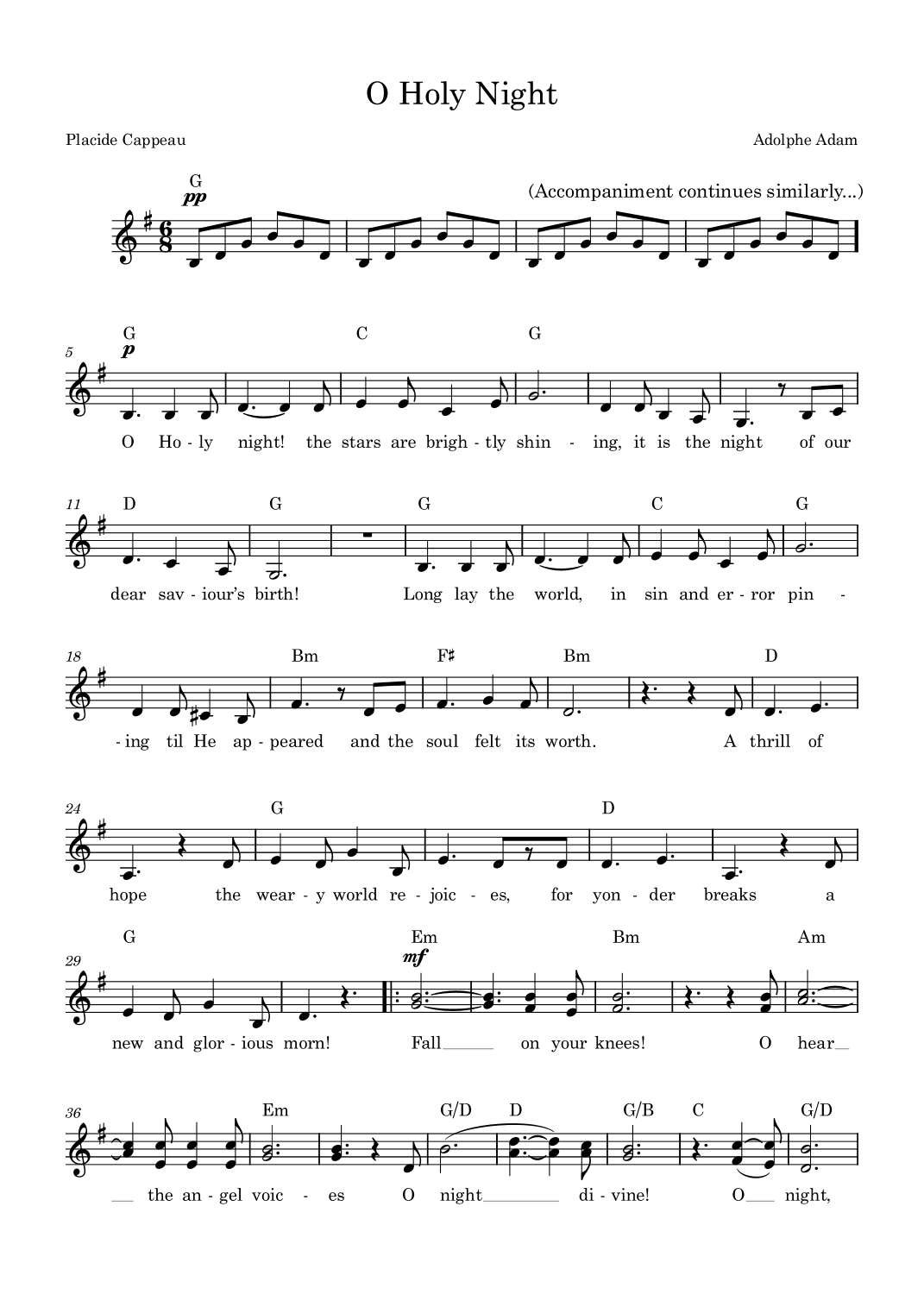 O Holy Night (arr. A Payne)