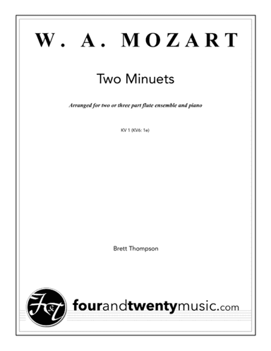 Two Minuets, for two or three flutes and piano (arr. Brett Thompson)