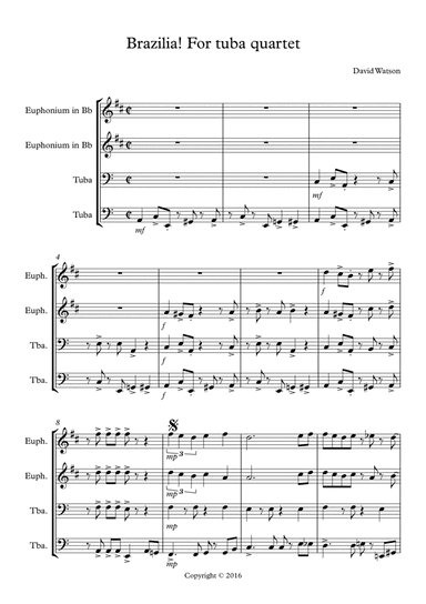 Brazilia! a tuba quartet