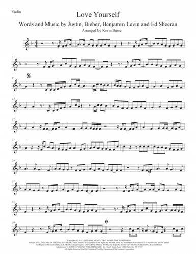 Love Yourself (arr. Kevin Busse)