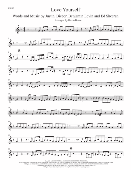 Love Yourself (arr. Kevin Busse)