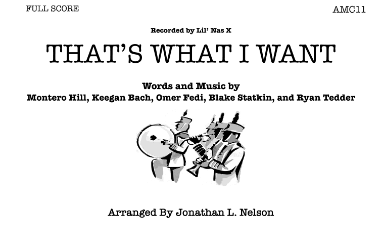 Thats What I Want (arr. Jonathan L Nelson)