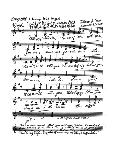 Trump Will Win! (A song for voting)