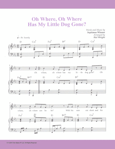 Oh, Where Oh Where Has My Little Dog Gone? (arr. Hal Wright)