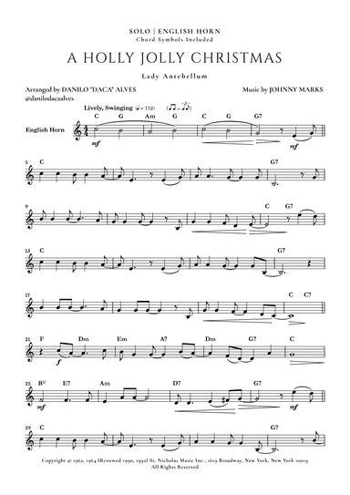 A Holly Jolly Christmas (arr. Danilo “Daca” Alves)
