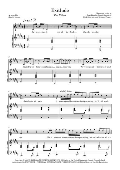 Exitlude (arr. Gabriel Lawson)
