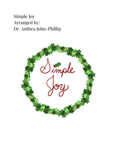 Simple Joy (arr. Dr. Anthea John-Phillip)