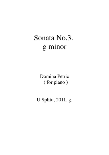 Sonata g minor