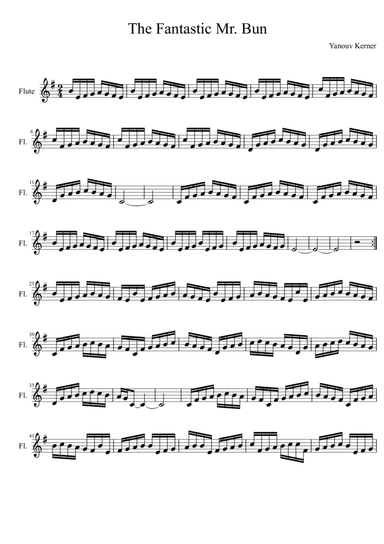 The Fantastic Monsieur (partita for flute)