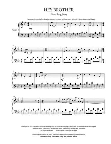 Hey Brother (arr. Jared Johnson)