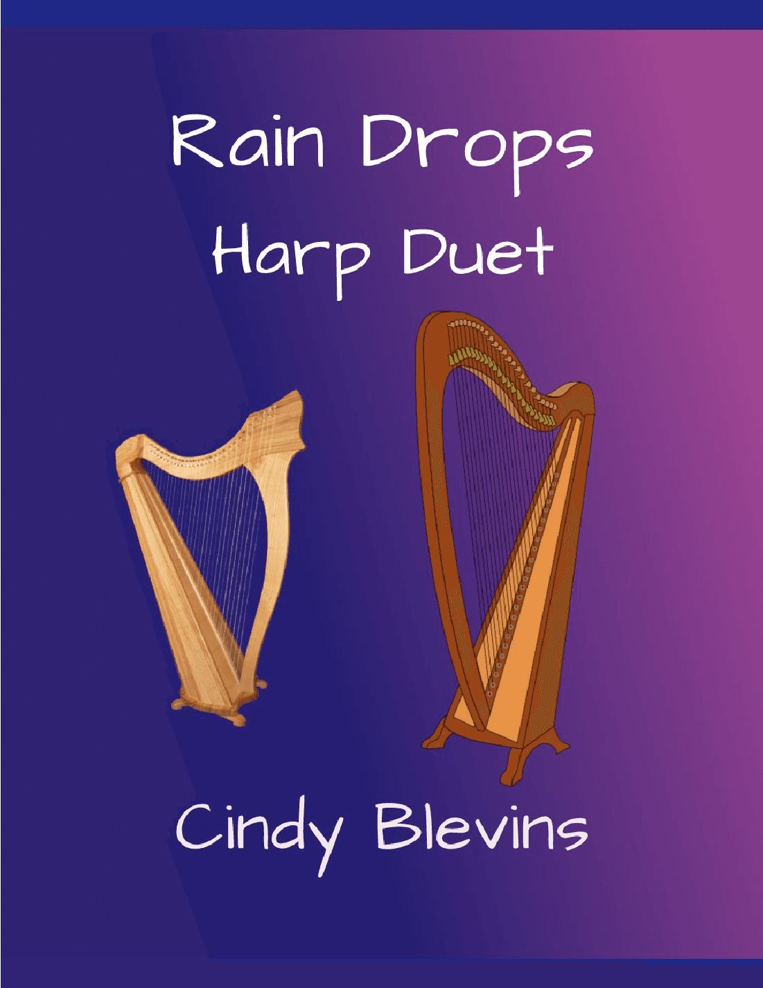 Rain Drops, arranged for Harp Duet