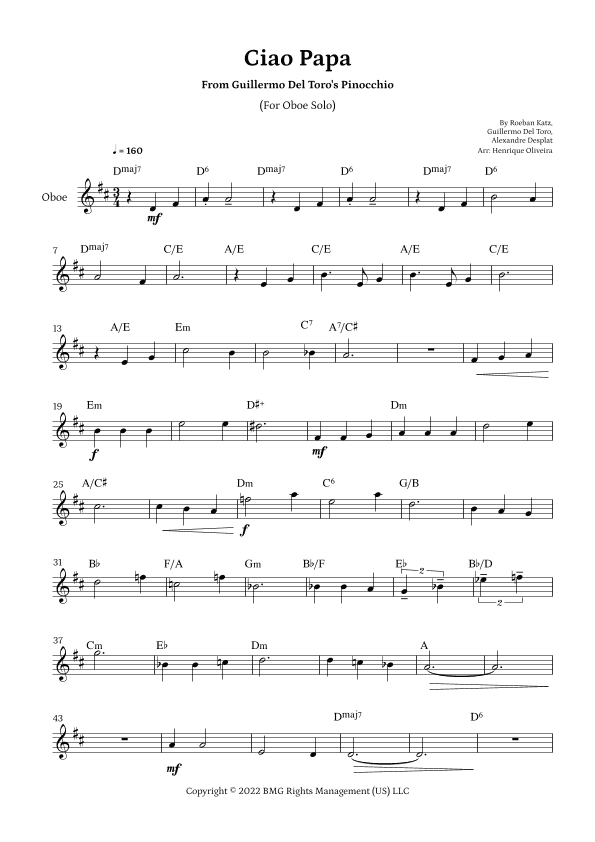 Ciao Papa (arr. Henrique Oliveira)