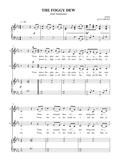 The Foggy Dew (arr. SCMusic)